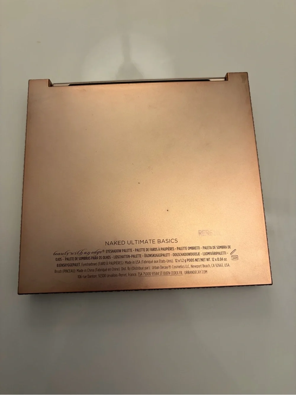 Urban Decay EyeshadowPalette- Nude, Rose, Taupe, Brown, plum, slate, vanilla EUC